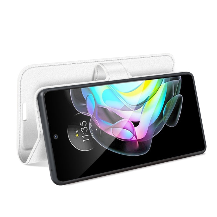 For Motorola Edge 20 Litchi Texture Horizontal Flip Protective Case with Holder & Card Slots & Wallet