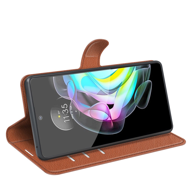 For Motorola Edge 20 Litchi Texture Horizontal Flip Protective Case with Holder & Card Slots & Wallet