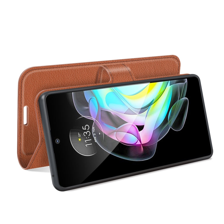For Motorola Edge 20 Litchi Texture Horizontal Flip Protective Case with Holder & Card Slots & Wallet