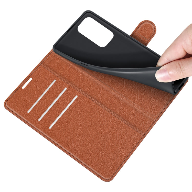 For Motorola Edge 20 Litchi Texture Horizontal Flip Protective Case with Holder & Card Slots & Wallet