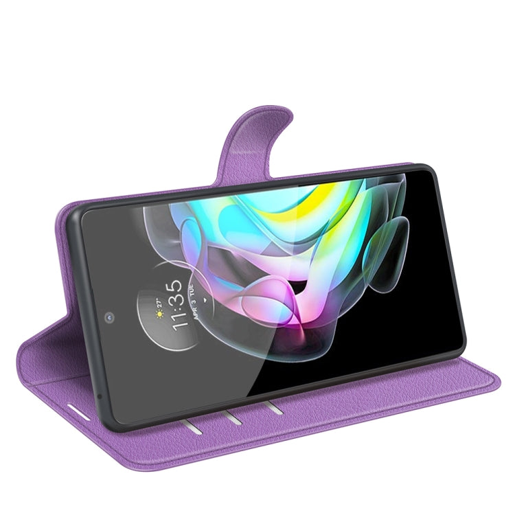 For Motorola Edge 20 Litchi Texture Horizontal Flip Protective Case with Holder & Card Slots & Wallet