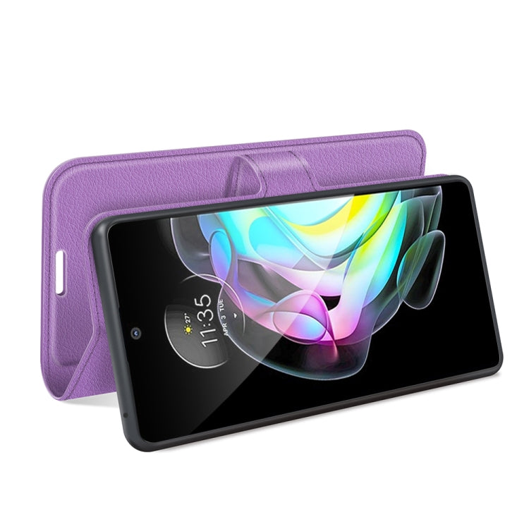For Motorola Edge 20 Litchi Texture Horizontal Flip Protective Case with Holder & Card Slots & Wallet
