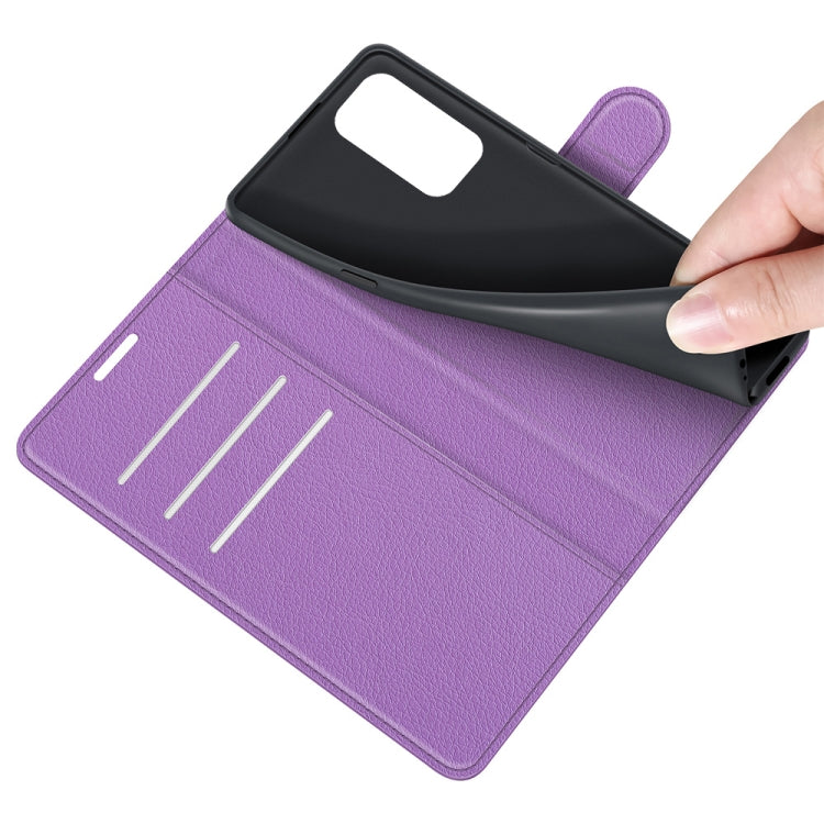 For Motorola Edge 20 Litchi Texture Horizontal Flip Protective Case with Holder & Card Slots & Wallet