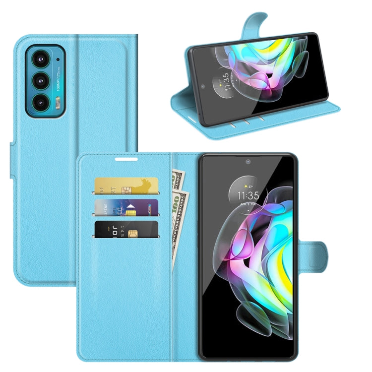 For Motorola Edge 20 Litchi Texture Horizontal Flip Protective Case with Holder & Card Slots & Wallet