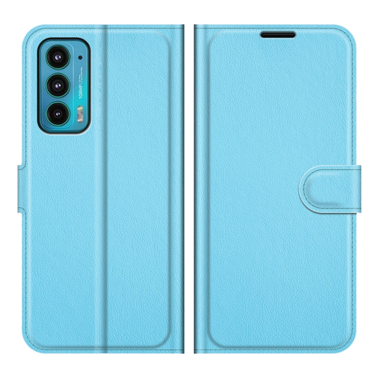 For Motorola Edge 20 Litchi Texture Horizontal Flip Protective Case with Holder & Card Slots & Wallet