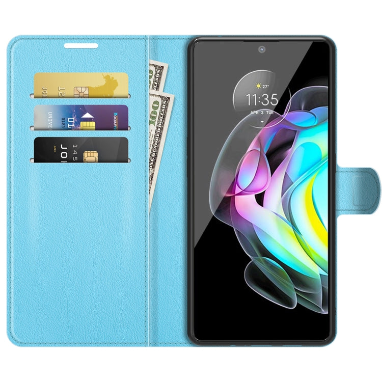 For Motorola Edge 20 Litchi Texture Horizontal Flip Protective Case with Holder & Card Slots & Wallet