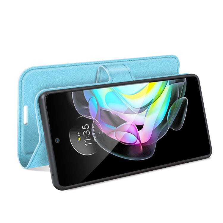 For Motorola Edge 20 Litchi Texture Horizontal Flip Protective Case with Holder & Card Slots & Wallet