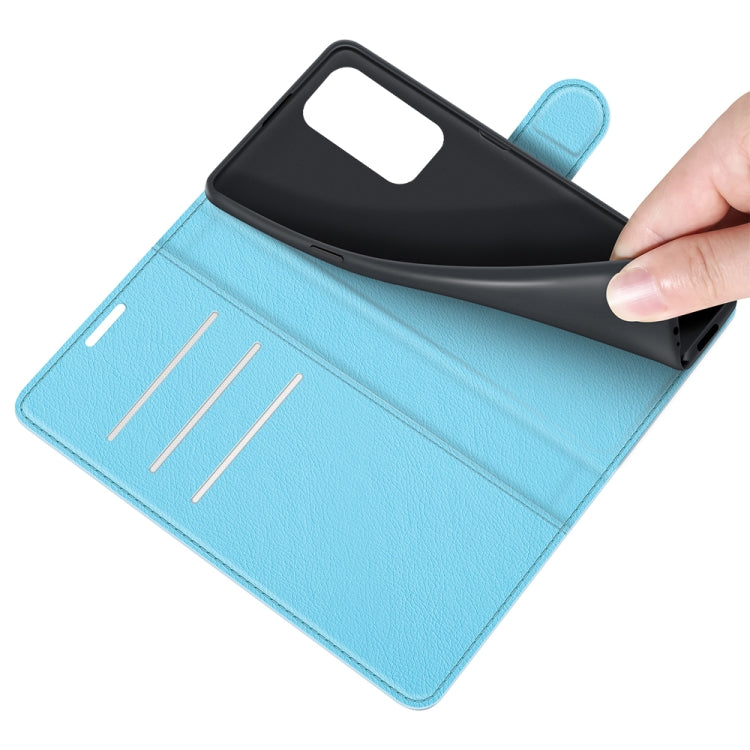For Motorola Edge 20 Litchi Texture Horizontal Flip Protective Case with Holder & Card Slots & Wallet