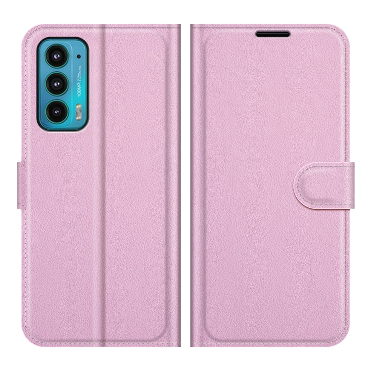 For Motorola Edge 20 Litchi Texture Horizontal Flip Protective Case with Holder & Card Slots & Wallet
