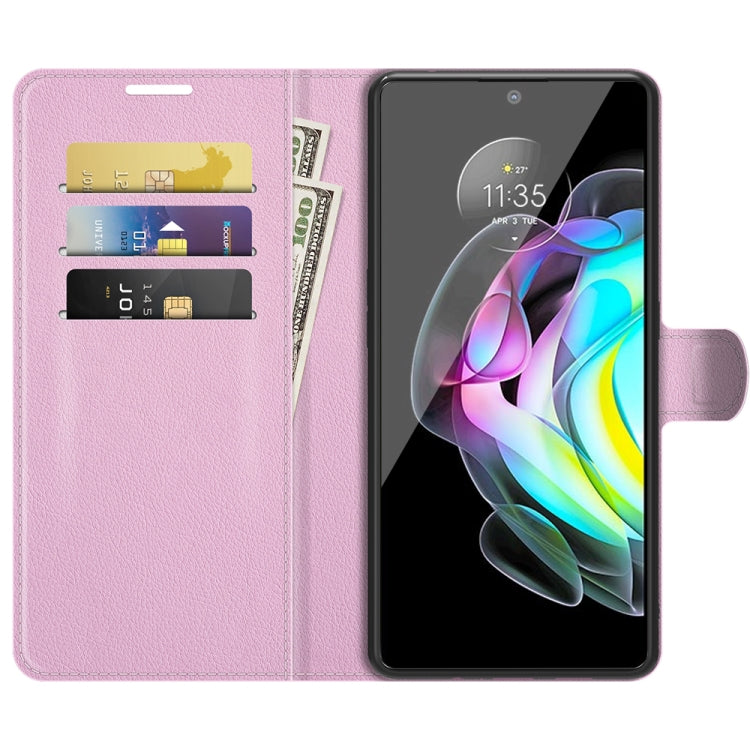For Motorola Edge 20 Litchi Texture Horizontal Flip Protective Case with Holder & Card Slots & Wallet