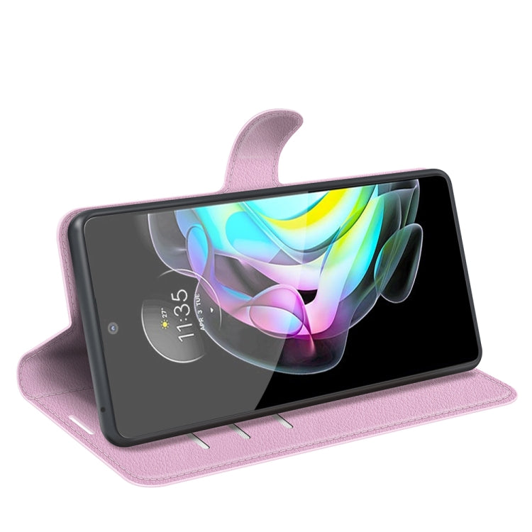 For Motorola Edge 20 Litchi Texture Horizontal Flip Protective Case with Holder & Card Slots & Wallet