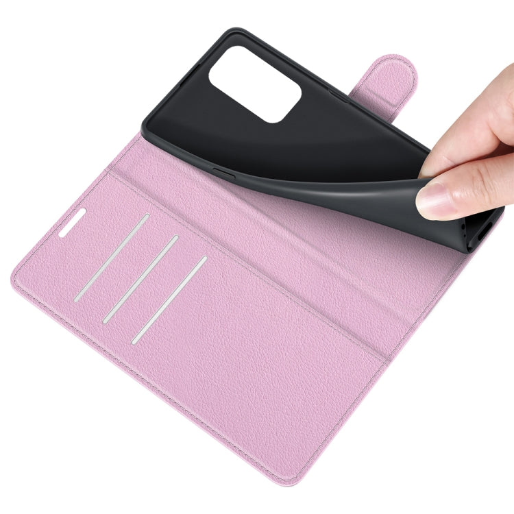 For Motorola Edge 20 Litchi Texture Horizontal Flip Protective Case with Holder & Card Slots & Wallet