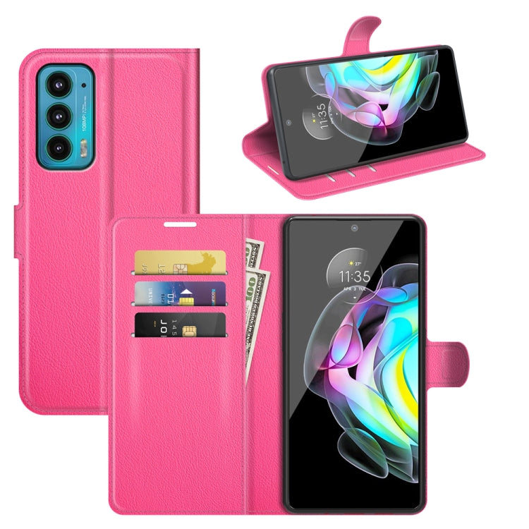 For Motorola Edge 20 Litchi Texture Horizontal Flip Protective Case with Holder & Card Slots & Wallet