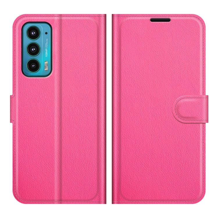 For Motorola Edge 20 Litchi Texture Horizontal Flip Protective Case with Holder & Card Slots & Wallet