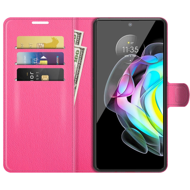 For Motorola Edge 20 Litchi Texture Horizontal Flip Protective Case with Holder & Card Slots & Wallet