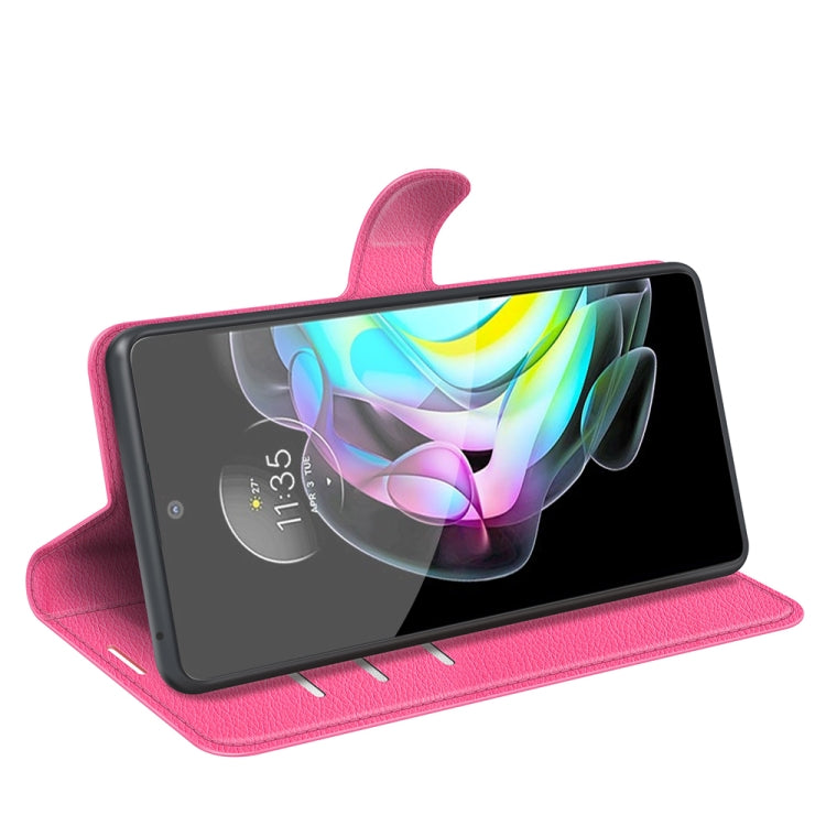 For Motorola Edge 20 Litchi Texture Horizontal Flip Protective Case with Holder & Card Slots & Wallet