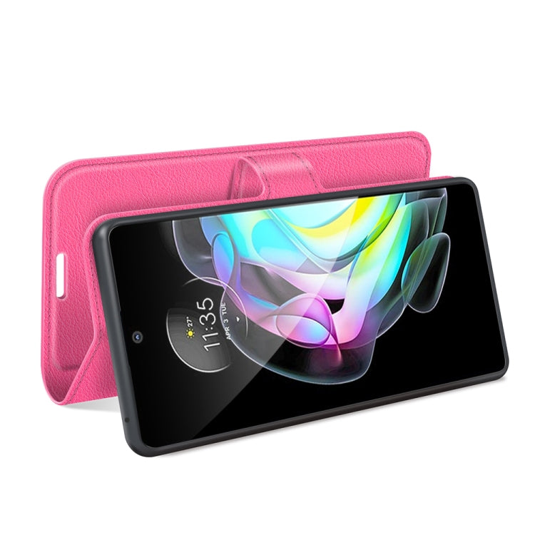 For Motorola Edge 20 Litchi Texture Horizontal Flip Protective Case with Holder & Card Slots & Wallet