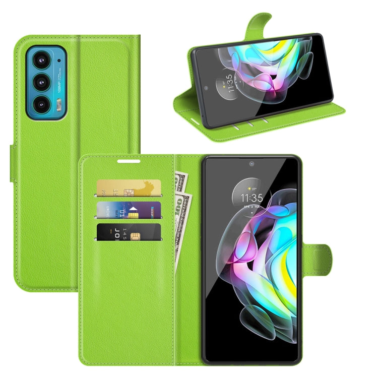 For Motorola Edge 20 Litchi Texture Horizontal Flip Protective Case with Holder & Card Slots & Wallet