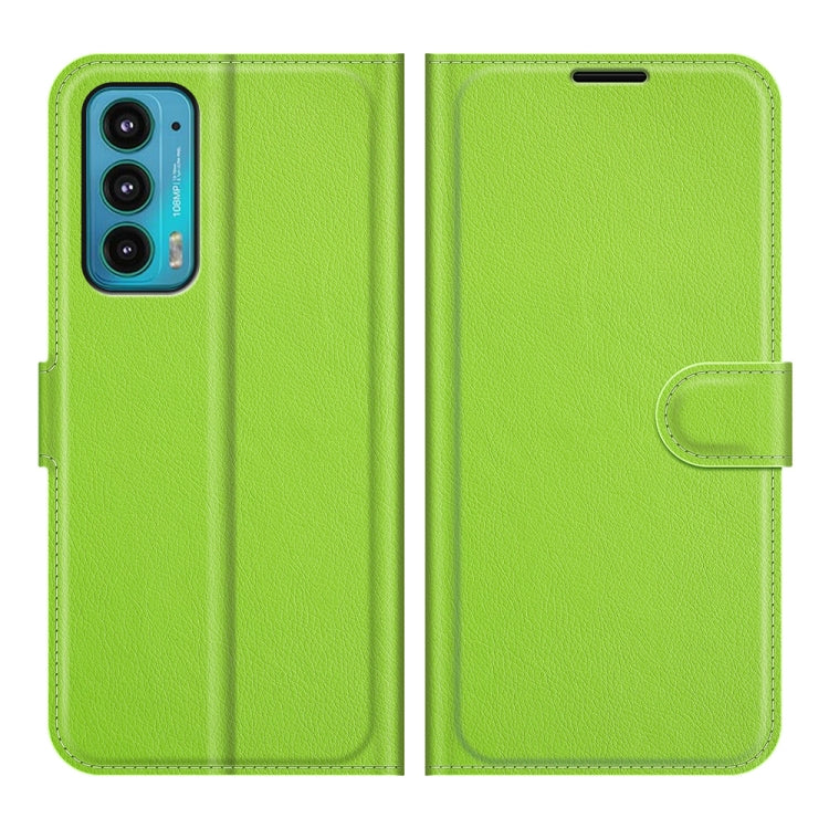 For Motorola Edge 20 Litchi Texture Horizontal Flip Protective Case with Holder & Card Slots & Wallet