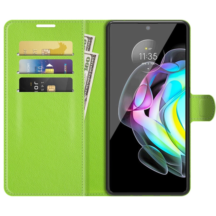 For Motorola Edge 20 Litchi Texture Horizontal Flip Protective Case with Holder & Card Slots & Wallet