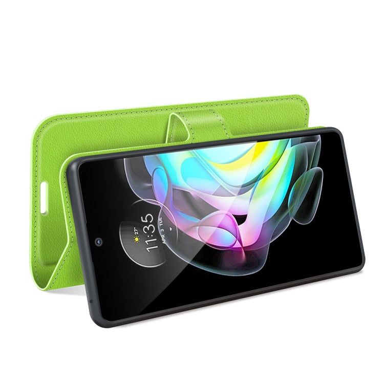 For Motorola Edge 20 Litchi Texture Horizontal Flip Protective Case with Holder & Card Slots & Wallet