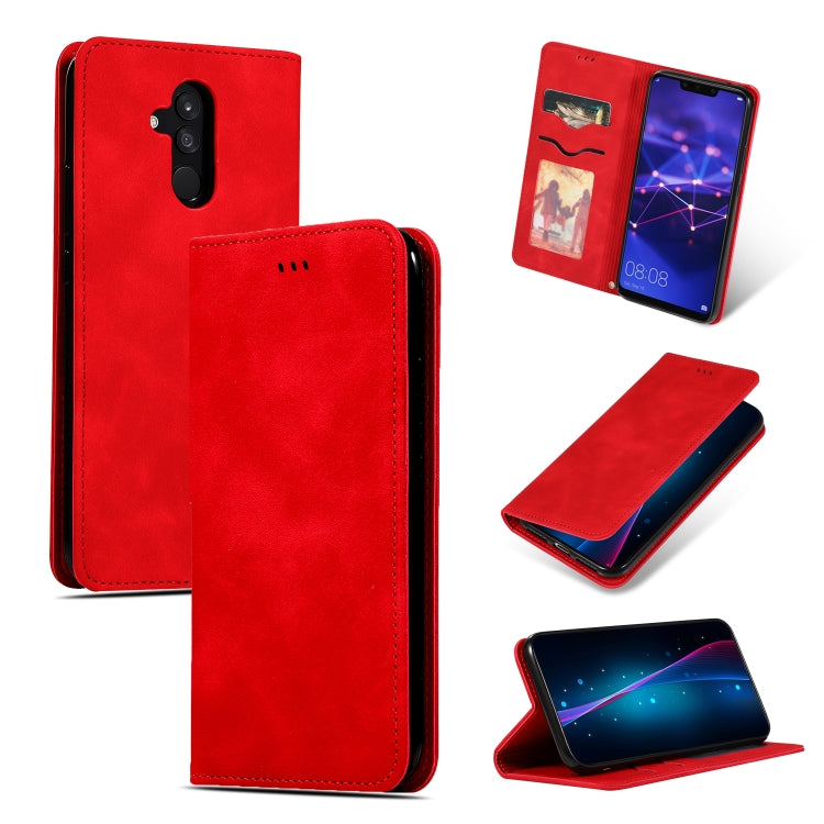 Retro Skin Feel Business Magnetic Horizontal Flip Leather Case for Huawei Mate20 Lite