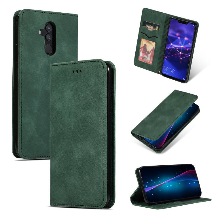 Retro Skin Feel Business Magnetic Horizontal Flip Leather Case for Huawei Mate20 Lite