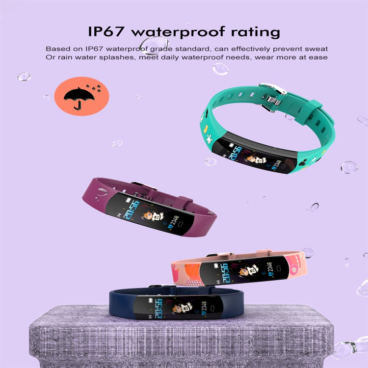 CV07Q Child Smart Bracelet Body Temperature Monitoring Bracelet Support Sleep Monitoring / Heart Rate Monitoring / Blood Pressure Monitoring