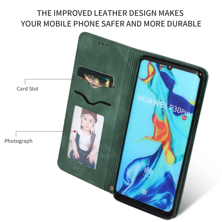 Retro Skin Feel Business Magnetic Horizontal Flip Leather Case for Huawei P30 Pro