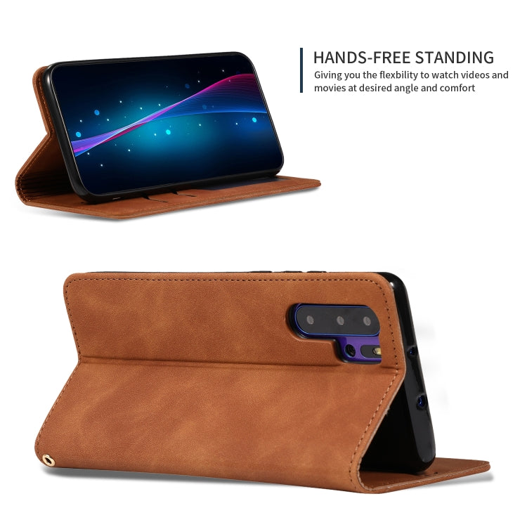 Retro Skin Feel Business Magnetic Horizontal Flip Leather Case for Huawei P30 Pro
