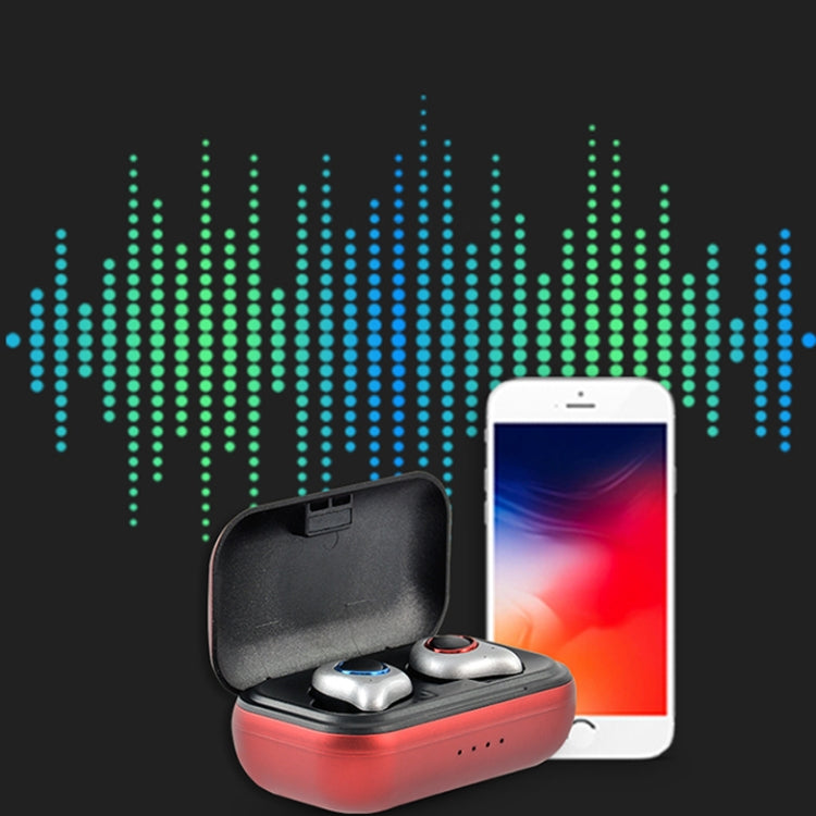 TWS5 Bluetooth 5.0 TWS Copper Ring Speaker Binaural True Stereo Touch Bluetooth Earphones