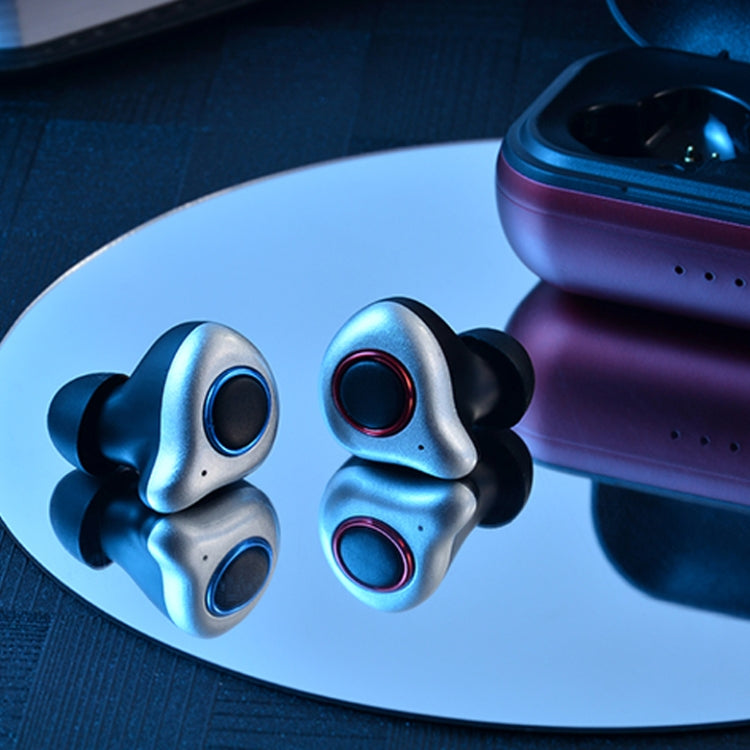 TWS5 Bluetooth 5.0 TWS Copper Ring Speaker Binaural True Stereo Touch Bluetooth Earphones