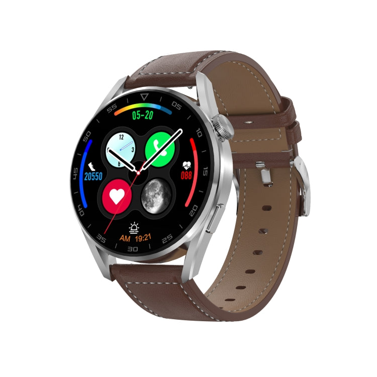 DT3pro 1.36 inch Color Screen Smart Watch, IP67 Waterproof,Leather Watchband,Support Bluetooth Call/Heart Rate Monitoring/Blood Pressure Monitoring/Blood Oxygen Monitoring/Sleep Monitoring
