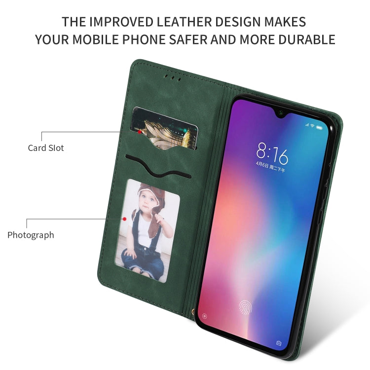 Retro Skin Feel Business Magnetic Horizontal Flip Leather Case for Xiaomi 9 SE