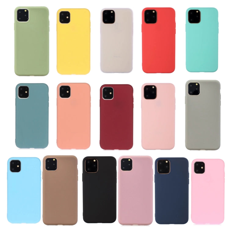 For iPhone 13 mini Solid Color Frosted TPU Phone Case
