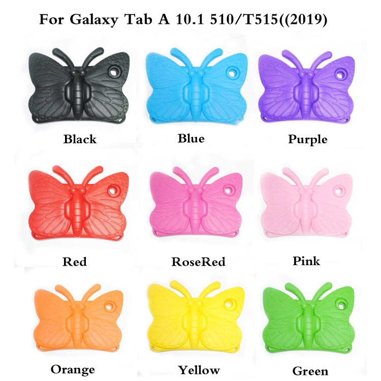 For Galaxy Tab A 10.9 2019 T510 / T515 Butterfly Bracket Style EVA Children Falling Proof Cover Protective Case