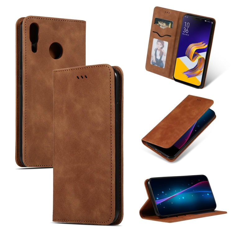 Retro Skin Feel Business Magnetic Horizontal Flip Leather Case for ASUS Zenfone 5 ZE620KL & Zenfone 5Z ZS620KL