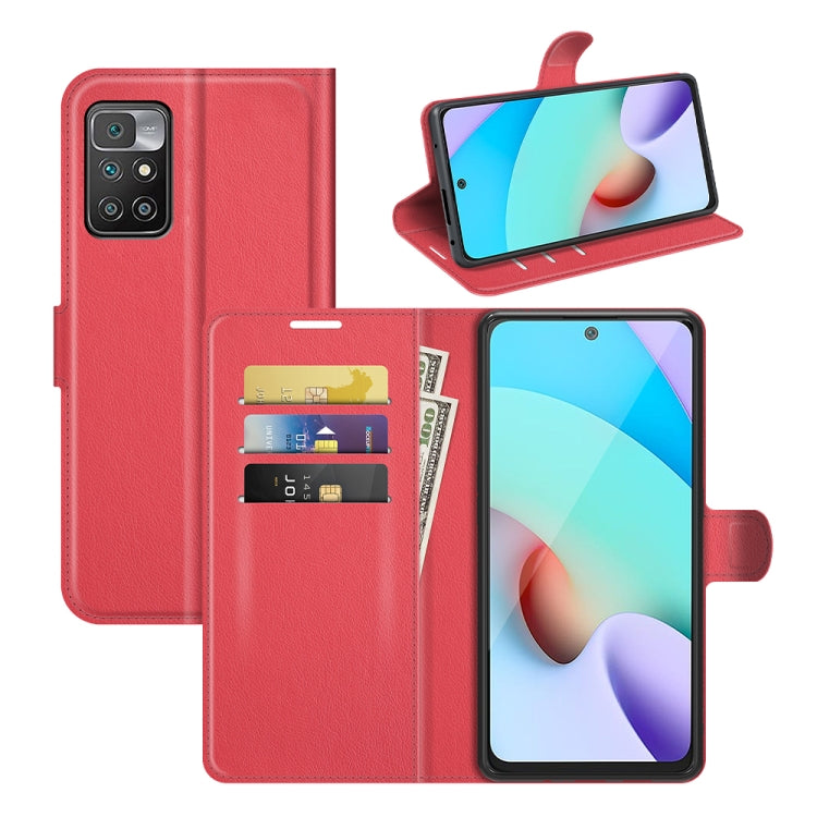 For Xiaomi Redmi 10 Litchi Texture Horizontal Flip Protective Case with Holder & Card Slots & Wallet