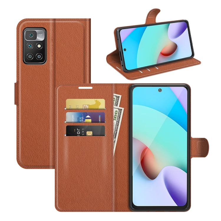 For Xiaomi Redmi 10 Litchi Texture Horizontal Flip Protective Case with Holder & Card Slots & Wallet