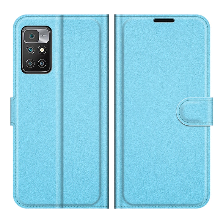 For Xiaomi Redmi 10 Litchi Texture Horizontal Flip Protective Case with Holder & Card Slots & Wallet
