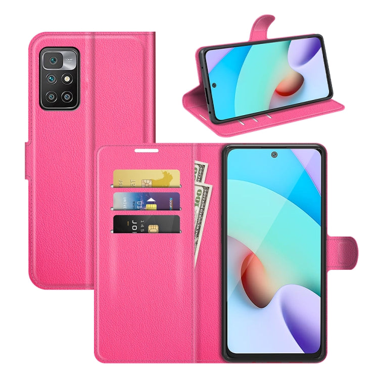 For Xiaomi Redmi 10 Litchi Texture Horizontal Flip Protective Case with Holder & Card Slots & Wallet
