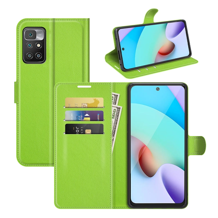 For Xiaomi Redmi 10 Litchi Texture Horizontal Flip Protective Case with Holder & Card Slots & Wallet