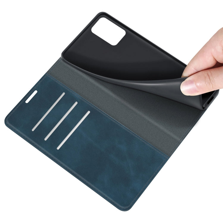 For Xiaomi Redmi 10 Retro-skin Business Magnetic Suction Leather Case with Holder & Card Slots & Wallet