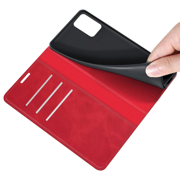 For Xiaomi Redmi 10 Retro-skin Business Magnetic Suction Leather Case with Holder & Card Slots & Wallet