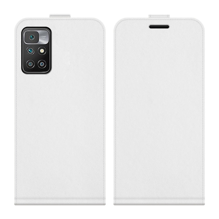 For Xiaomi Redmi 10 R64 Texture Single Vertical Flip Leather Protective Case with Card Slots & Photo Frame