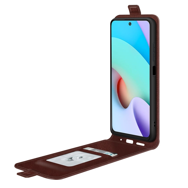 For Xiaomi Redmi 10 R64 Texture Single Vertical Flip Leather Protective Case with Card Slots & Photo Frame