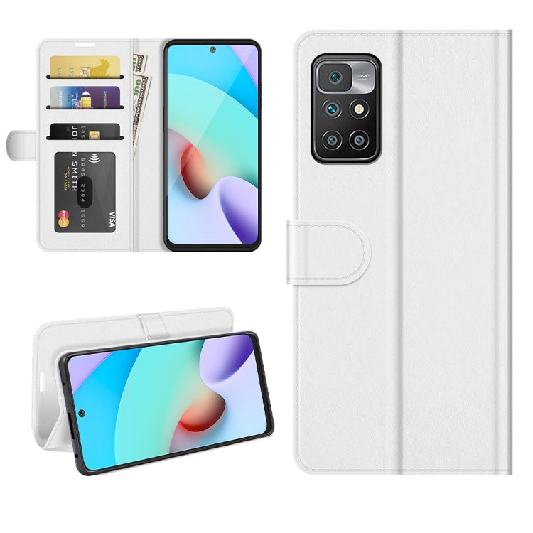 For Xiaomi Redmi 10 R64 Texture Single Horizontal Flip Protective Case with Holder & Card Slots & Wallet& Photo Frame