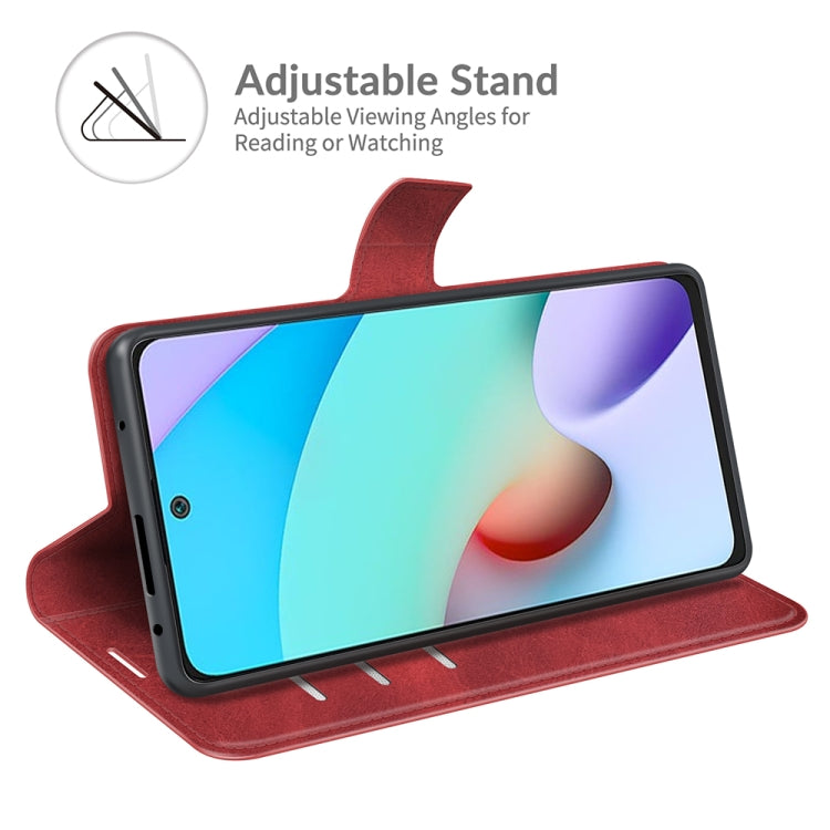Retro Calf Pattern Buckle Horizontal Flip Leather Case with Holder & Card Slots & Wallet For Xiaomi Redmi 10