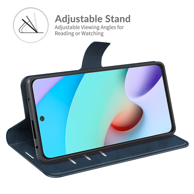 Retro Calf Pattern Buckle Horizontal Flip Leather Case with Holder & Card Slots & Wallet For Xiaomi Redmi 10