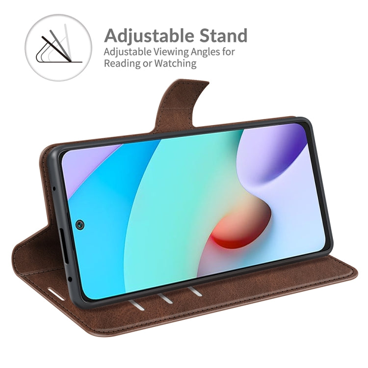 Retro Calf Pattern Buckle Horizontal Flip Leather Case with Holder & Card Slots & Wallet For Xiaomi Redmi 10